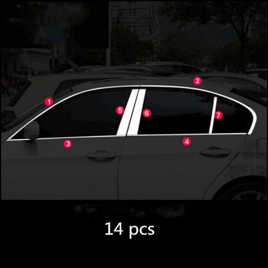 ステンレス スチール ウインドウ ピラー ポスト カバー トリム モールディング ガーニッシュ ステッカー アクセサリー 適用: BMW 3シリーズ 316I 318I 2005-2012・2013-2017 AL-II-2302 AL Exterior parts for cars｜オートパーツエージェンシー2号店 21,438円