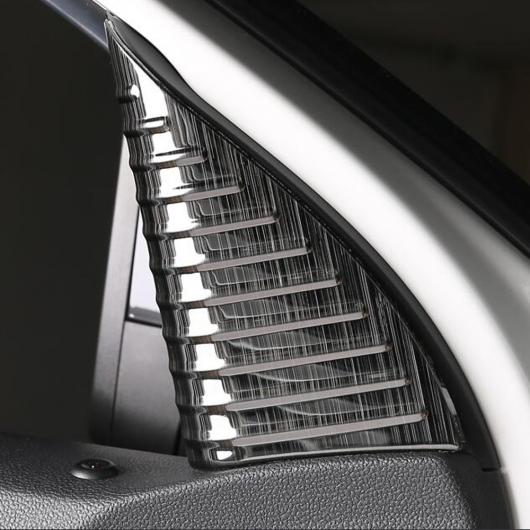 適用: フォルクスワーゲン/VOLKSWAGEN VW T ROC T ROC 2018-2019 アクセサリー ステンレス スチール ウインドウ ピラー A ドア トライアングル カバー トリム ブラック～シルバー AL-II-2389 AL Exterior parts for cars