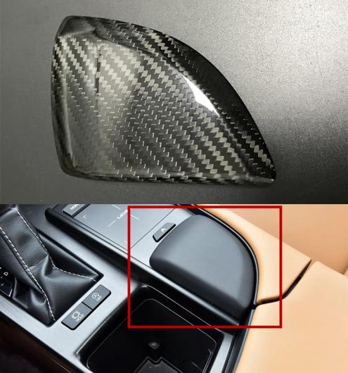 カーボンファイバー セントラル コンソール マウス カバー 適用: レクサス ES ES300 ES350 XZ10 2018 2019 + AL-II-2492 AL Exterior parts for cars