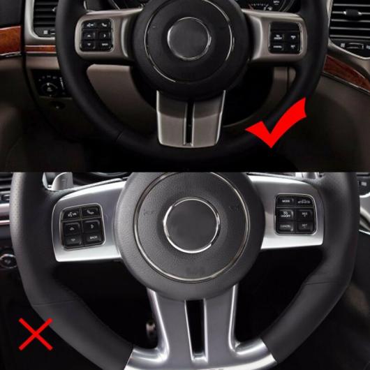 適用: ジープ/JEEP コンパス 2011 2016 ステアリング ホイール ステッカー インナー 3ピース AL-II-2879 AL Interior parts for cars|オートパーツエージェンシー2号店