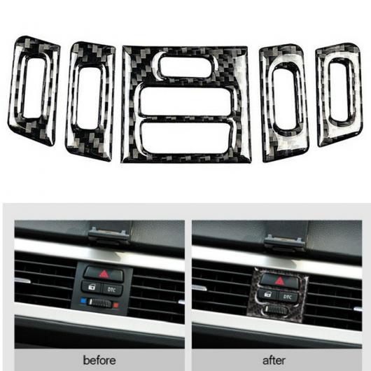 アクセサリー 通気口 トリム 装飾 パーツ 車用 カーボンファイバー インテリア 適用: BMW 3シリーズ E90 E92 E93 2005 2012 AL-II-2999 AL Interior parts for cars