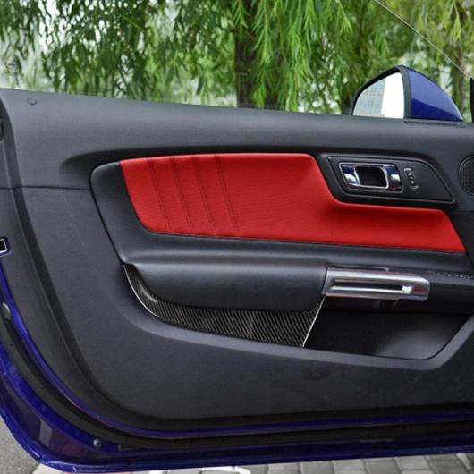 防水 ドア パネル カバー トリム 摩耗 レジスター 1 ペア ブラック 適用: フォード/FORD マスタング 2019 2015 カーボンファイバー AL-II-3179 AL Interior parts cars