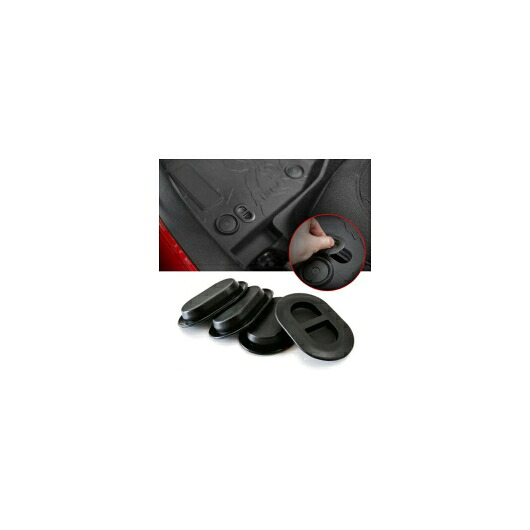 4ピース ピース オーバル フロア PAN プラグ 適用: ジープ/JEEP ラングラー JK JL 2014 2020 ブラック AL-II-2955 AL Interior parts for cars