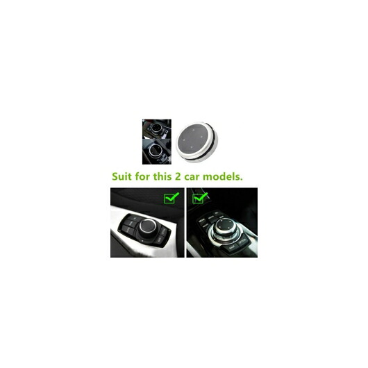 マルチメディア ノブ カバー ボタン シルバー スモール 適用: BMW F10 F20 F30 AL-II-3161 AL Interior parts for cars