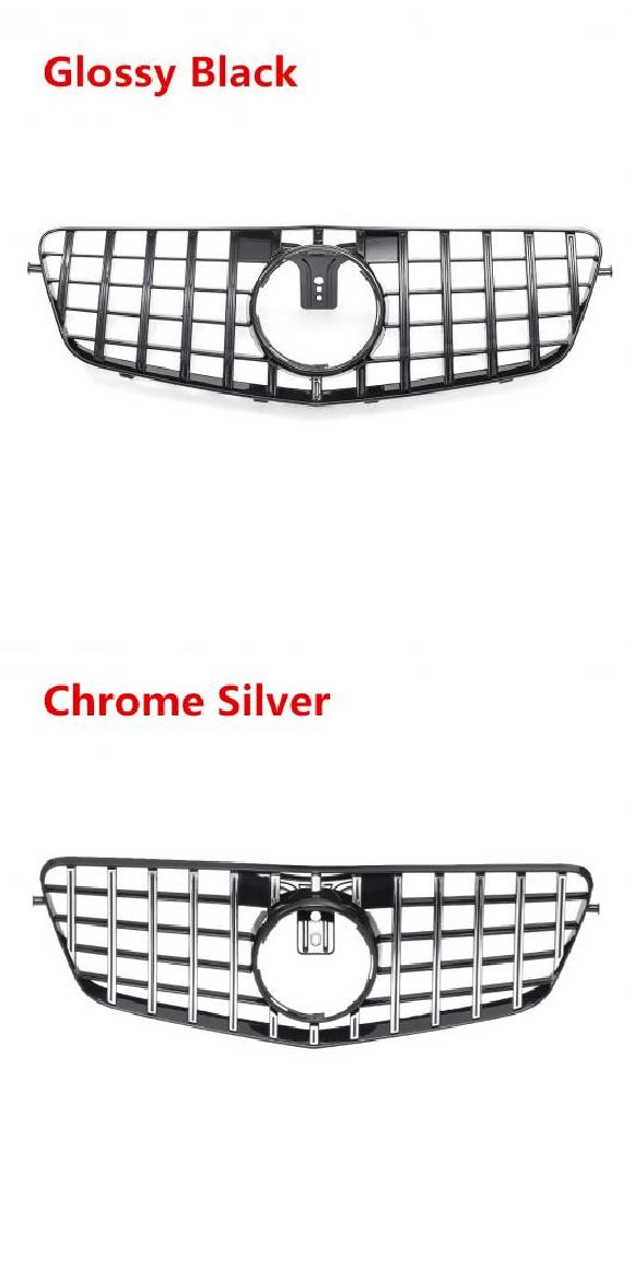 W212 GT グリル フロント フード 適用: メルセデス ベンツ E クラス E300 E350 2010 2011 2012 2013 ブラック・シルバー AL-II-3448 AL Exterior parts for cars