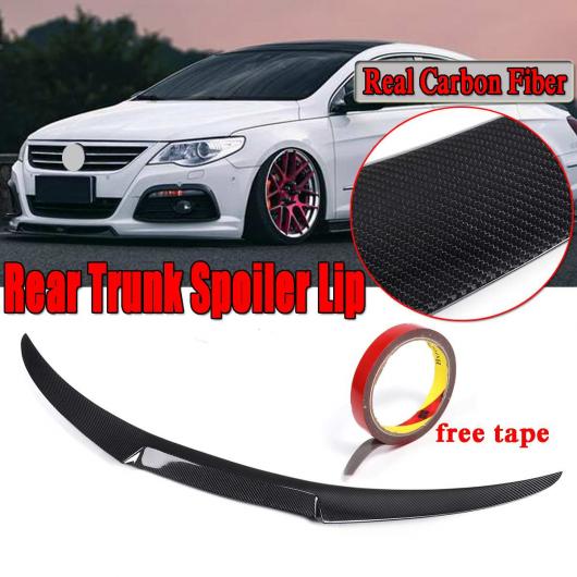 1ピース リアル カーボンファイバー リア トランク スポイラー ウイング リップ 適用: VW フォルクスワーゲン/VOLKSWAGEN VW CC 2008 2015 ウイング スポイラー ビッグ AL-II-3691 AL Exterior parts for cars