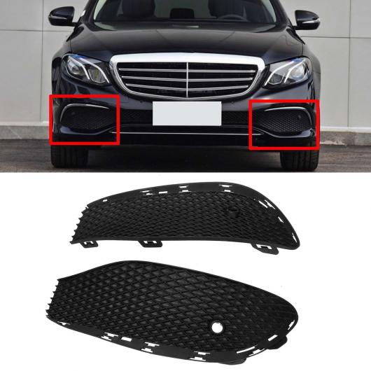 2ピース W213 フロント バンパー フォグライト グリル カバー トリム 適用: メルセデス ベンツ E クラス W213 2016 2020 2138850822 2138851122 AL-II-3727 AL Exterior parts for cars
