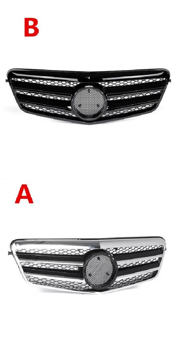 W212 GT グリル フロント 適用: メルセデス ベンツ W212 E250 E550 E350 E63 AMG 2010 2013 セダン/ワゴン 4DR ブラック・シルバー AL-II-3988 AL Exterior parts for cars