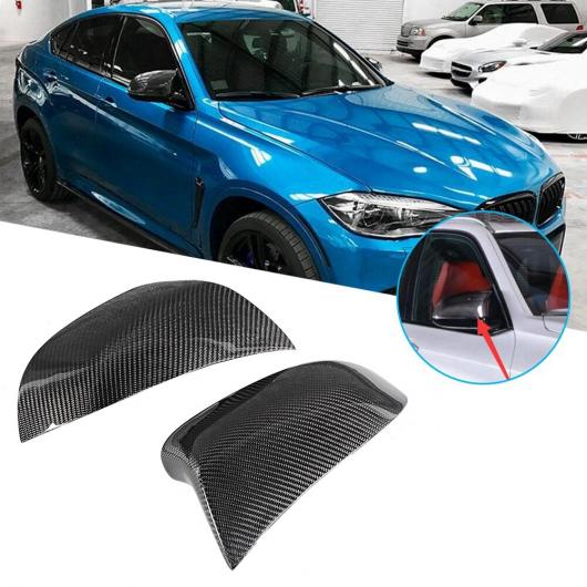 サイド ビュー ミラー カバー カーボンファイバー バックミラー ミラー カバー 適用: BMW オール F15 X5 & F16 X6 BMW X4 F26 X3 E83 AL-JJ-0154 AL Mirror cover|オートパーツエージェンシー2号店