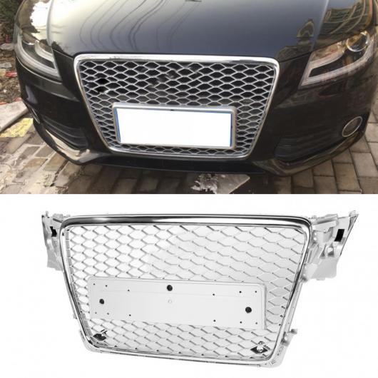 フロント バンパー グリル グリル 適用: アウディ/AUDI A4/S4 B8 2009 2010 2011 2012 シルバー AL-JJ-0218 AL Racing grill