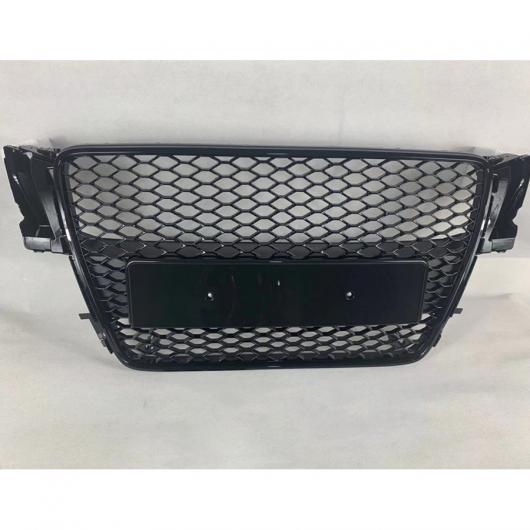 適用: フロント スポーツ HEX メッシュ ハニカム フード グリル 光沢ブラック アウディ/AUDI A5/S5 B8 2008 2009 2010 2011 エンブレムなし AL-JJ-0286 AL Racing grill|オートパーツエージェンシー2号店