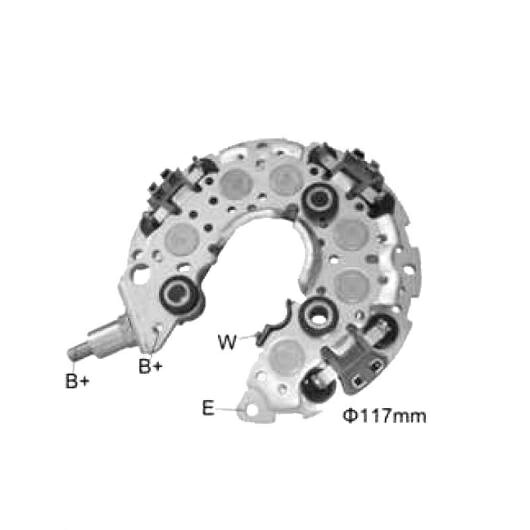 オルタネーター ジェネレーター 整流器 ブリッジ 適用: NR422 1401-0009 104210338 27060-0F040 RN-34 237607 1ピース AL-JJ-1578 AL Car parts