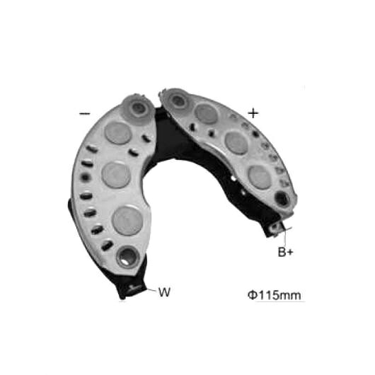 オルタネーター ジェネレーター 整流器 ブリッジ 適用: A13N230 1ピース AL-JJ-1608 AL Car parts