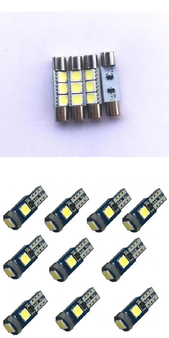 LED 車用 内装 ライト 適用: アルファロメオ クロスワゴン Q4 932B リア トランク グローブ ボックス バニティミラー ライト エラーフリー 4ピース 28mm・T5 10ピース ホワイト AL-JJ-2153 AL Interior parts for cars