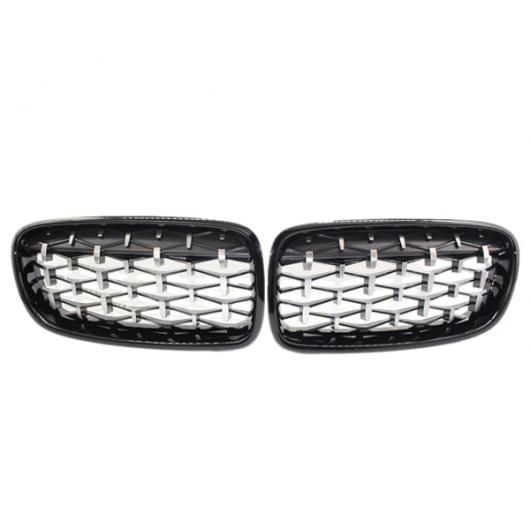 2ピース フロント グリル フロント グリル 適用: BMW F30 328i 335i 2012-2016 ブラック シルバー AL-JJ-2811 AL Exterior parts for cars|オートパーツエージェンシー2号店