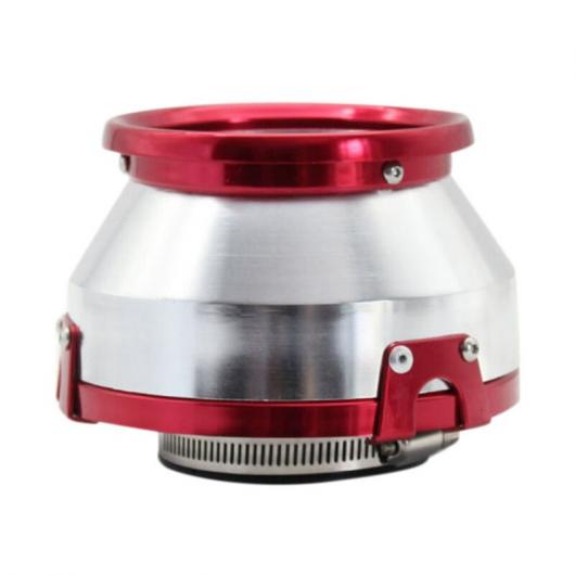 1ピース 76mm マッシュルーム ヘッド 金属 シェル エア インテーク 蛇腹 レッド AL-JJ-3053 AL Car parts