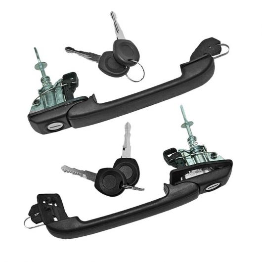 2ピース フロント 左 右 ドア ハンドル 適用: ゴルフ ジェッタ MK3 III VR6 1H0837207B 1H0837207C タイプ001 AL-JJ-3325 AL Exterior parts for cars
