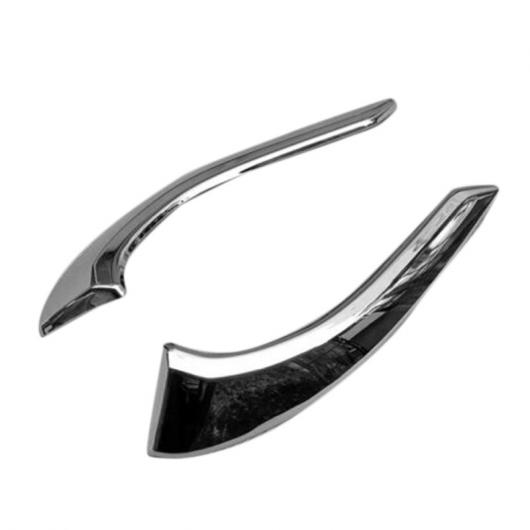 2ピース アクセサリー フロント フォグライト アイブロー カバー トリム 適用: MAZDA2 デミオ 2015-2019 タイプ001 AL-JJ-4131 AL Exterior parts for cars