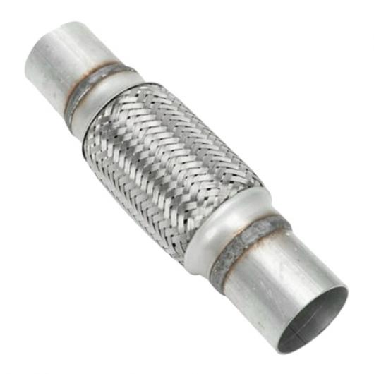 エキゾースト フレックス パイプ ステンレス スチール ダブル 組み紐 2 X 6 インチ エンド 10 インチ ロング タイプ001 AL-JJ-4381 AL Car parts