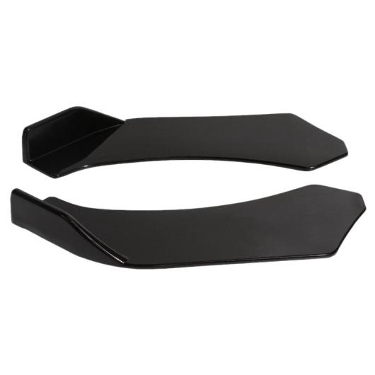 2ピース ユニバーサル フロント シャベル バンパー リップ スプリッタ チン ABS スポイラー ブラック タイプ001 AL-JJ-4593 AL Exterior parts for cars｜オートパーツエージェンシー2号店