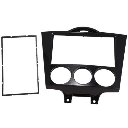 2DIN ラジオ 適用: マツダ RX8 RX-8 フレーム ラジオ CD DVD ステレオ O パネル マウント インストール ダッシュ キット フェイス プレート ブラック AL-JJ-6007 AL Interior parts for cars