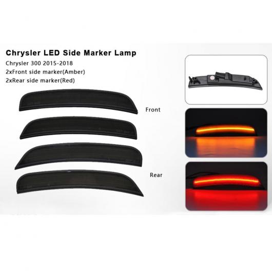 LED フロント リア LED サイド マーカー ランプ 適用: クライスラー/CHRYSLER 300 2015-2018 AL-JJ-5824 AL Car parts｜オートパーツエージェンシー2号店 30,056円