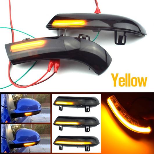 適用: VW パサート B6 ゴルフ 5 ジェッタ MK5 パサート B5.5 GTI V シャラン LED ダイナミック ターンシグナルライト 流れる ウインカー ライト イエロー AL-JJ-6477 AL Car parts