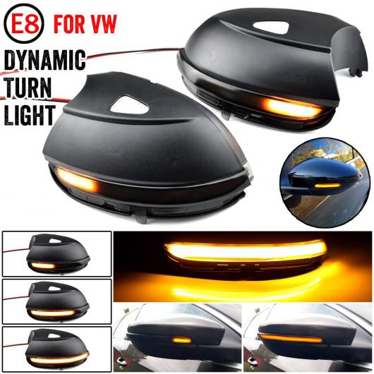 LED ダイナミック ターンシグナルライト 流れる ウインカー ライト 適用: フォルクスワーゲン/VOLKSWAGEN VW パサート B7 CC シロッコ イオス ビートル 2011 2014 スモーク ブラック AL-JJ-6768 AL Car parts