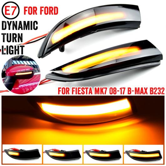 LED ダイナミック ターンシグナルライト 適用: フォード/FORD フィエスタ MK6 VI/UK MK7 2008-17 B-マックス 2012-2017 流れる ウインカー ライト イエロー AL-JJ-6791 AL Car parts