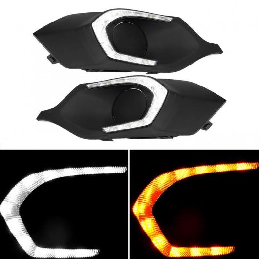 LED 2-色 デイタイムランニングライト ランプ 適用: 三菱 パジェロ スポーツ 2015-2016 チューニング ライト 2ピース AL-JJ-8385 AL Car parts