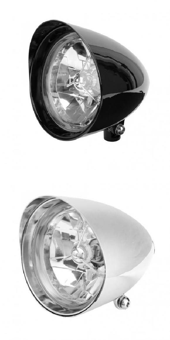 バイク 4.5IN アルミ 合金 防水 12V LED ヘッドライト ヘッドランプ 適用: カワサキ ホンダ カワサキ バイク パーツ ブラック・シルバー AL-JJ-8421 AL Car parts