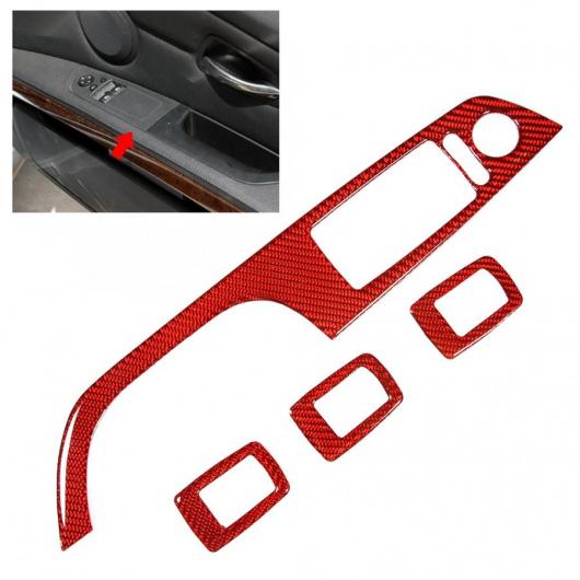 4ピース ウインドウ リフト スイッチ トリム 37.8cm/14.9IN 適用: 3シリーズ E90 2005-2012 右ハンドル インテリア モールディング AL-JJ-8762 AL Interior parts for cars