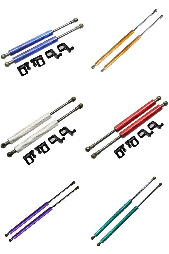 適用: フォルクスワーゲン/VOLKSWAGEN ゴルフ MK3 1993-1998 2ピース フロント フード ボンネット ガス ストラット ブルー カーボンファイバー～グリーン カーボンファイバー AL-JJ-8998 AL Car parts
