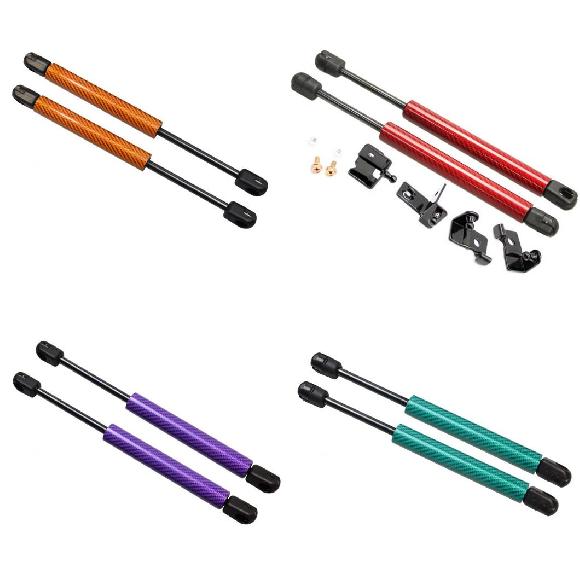 適用: いすゞ MUX MU-X RF10 RF20 2013-2019 フロント ボンネット フード ガス ストラット リフト サポート オレンジ カーボンファイバー～グリーン カーボンファイバー AL-JJ-9048 AL Car parts｜オートパーツエージェンシー2号店