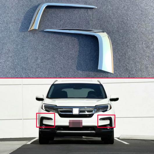 適用: ホンダ パイロット 2019 2020 ABS クローム フロント フォグライト ランプ アイブロー トリム トリム 装飾 ステッカー AL-JJ-9539 AL Exterior parts for cars｜オートパーツエージェンシー2号店
