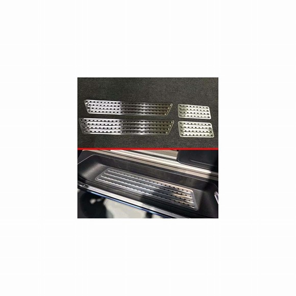 適用: VW フォルクスワーゲン/VOLKSWAGEN トランスポーター T6 カラベル 2017 2018 ステンレス スチール インナー インサイド ドア シル パネル スカッフ プレート キック ステップ トリム AL-JJ-9332 AL Interior parts for cars｜オートパーツエージェンシー2号店