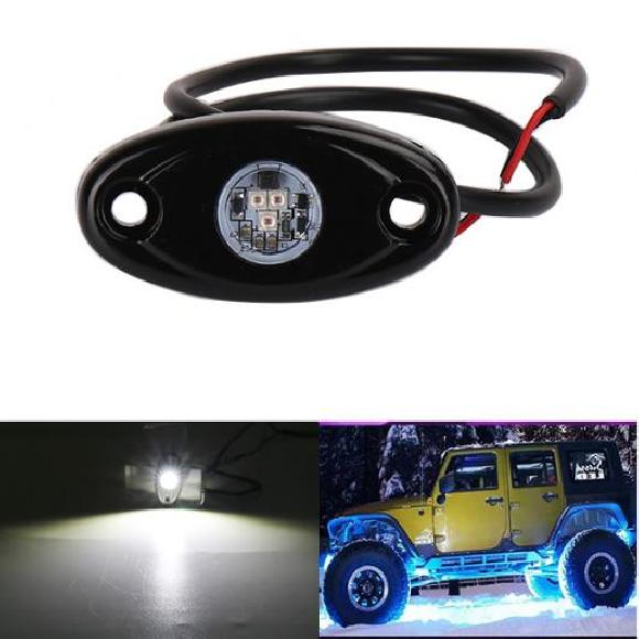 LED ロック ライト キット 適用: ジープ/JEEP ATV SUV オフロード ボート アンダーボディ トレイル RIG ランプ アンダーグロー LED ネオン トレイル RIG ライト ホワイト～グリーン 4ピース AL-KK-2501 AL Car parts