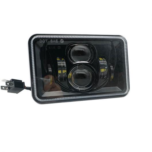 ペア 4X6インチ LED 四角形 ヘッドライト H4 プラグ H4651 H4652 H4656 H4666 H6545 適用: ピータービル 378 ケンワース T800 フレイトライナー ヘッドランプ AL-KK-2616 AL Car parts