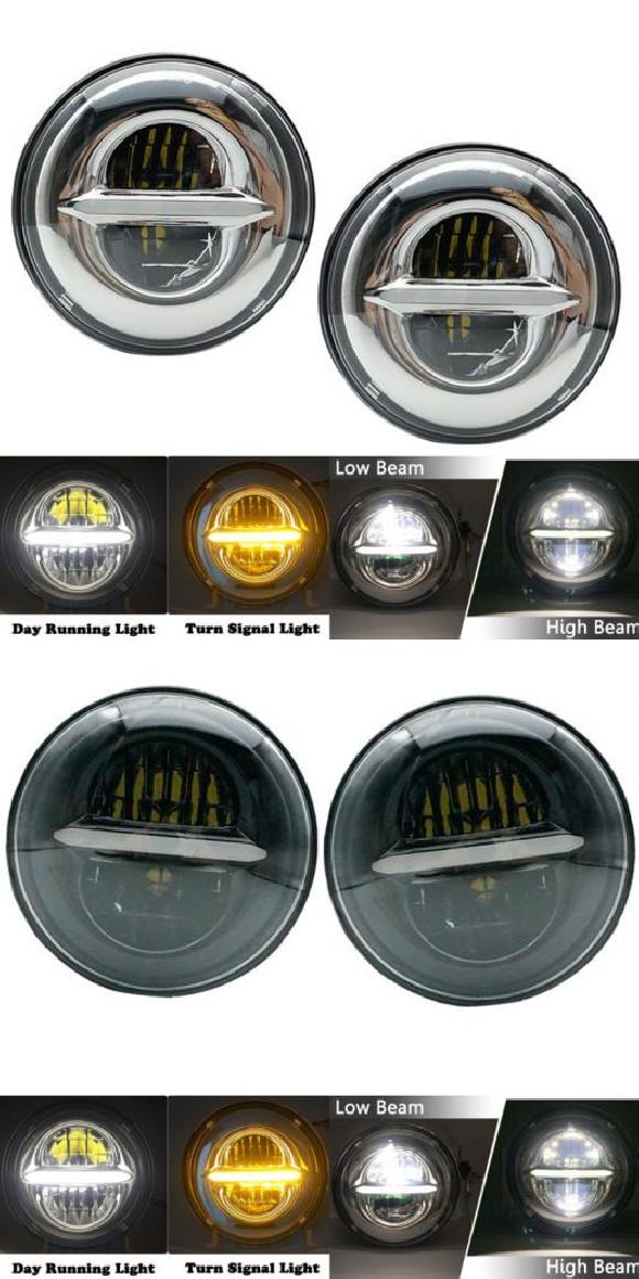 適用: ランド ローバー/ROVER ディフェンダー 7インチ 50W UAZ DRL LED H4 ヘッドライト 適用: ジープ/JEEP ラングラー LED ウインカー 2ピース クローム・2ピース ブラック AL-KK-2703 AL Car parts 44,052円