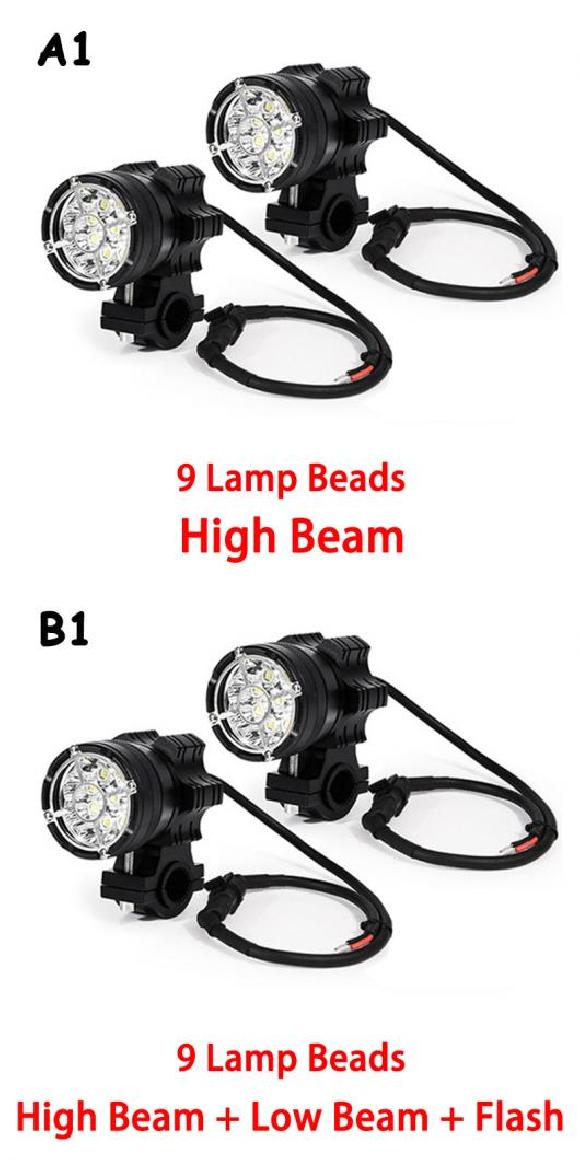 LED オートバイ ヘッドライト モト LED ランプ 適用: BMW R1200GS F800 F700GS フロント ブラケット モーターバイク 2ピース 9ランプ ビーズ・2ピース 9 シップ フラッシュ AL-KK-2918 2輪 AL Motorcycle parts 24,294円