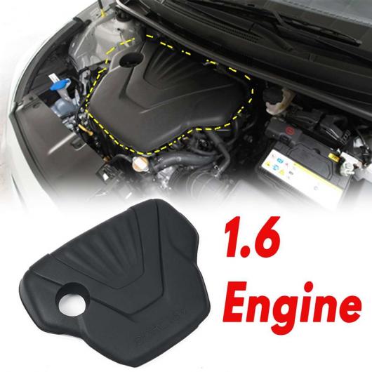 エンジン カバー 保護 キャップ 29240-2B810 適用: 起亜 リオ 適用: ヒュンダイ/現代/HYUNDAI ソラリス クレタ IX25 適用: ソナタ ツーソン エンジン 1.6 ブラック AL-KK-1302 AL Car parts｜オートパーツエージェンシー2号店