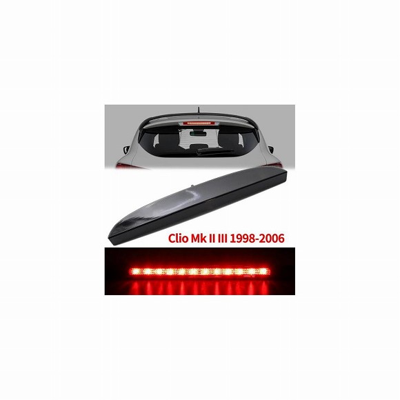 スモーク テールライト ハイ マウント 12 LED 3RD リア サード ブレーキ ライト ストップ ランプ 適用: ルノー/RENAULT クリオ MK II III 1998-2006 7700410753 ブラック AL-KK-1727 AL Car parts｜オートパーツエージェンシー2号店