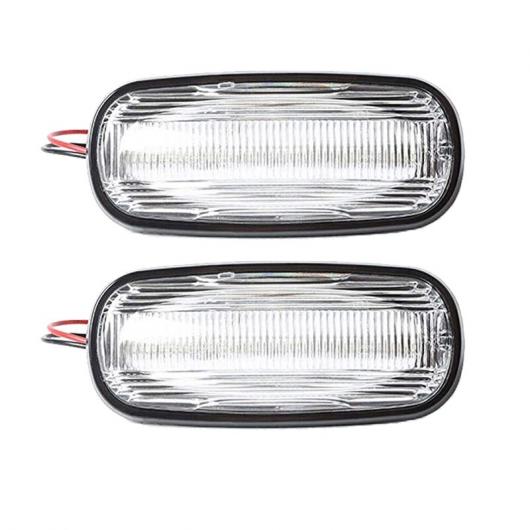 2ピース LED サイド マーカー ライト ウインカー ライト サイド リピーター ランプ 適用: ランド ローバー/ROVER ディスカバリー ディフェンダー TD5 ホワイト AL-KK-2034 AL Car parts