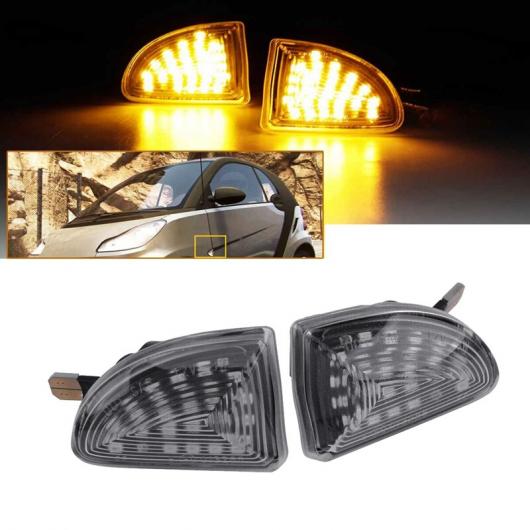 2ピース フロー ダイナミック LED サイド マーカー ライト ウインカー ライト 適用: メルセデス スマート フォーツー用 W451 AL-KK-2435 AL Car parts