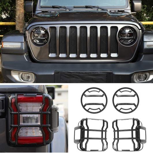 適用: ジープ/JEEP JL ABS ヘッドライト カバー テールライト トリム 装飾 カバー 適用: ジープ/JEEP ラングラー JL 2018-2020 AL-KK-2458 AL Car parts