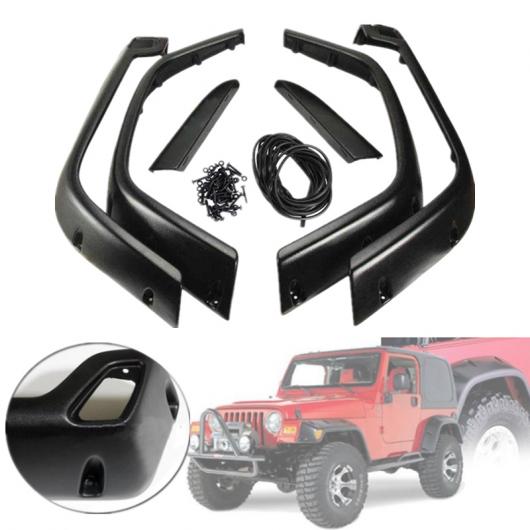 2019 6ピース/セット 適用: ジープ/JEEP 98-06 ラングラー TJ 7 ワイド スタイル プロテクター フェンダー フレア UV 保護 AL-KK-3203 AL Car parts