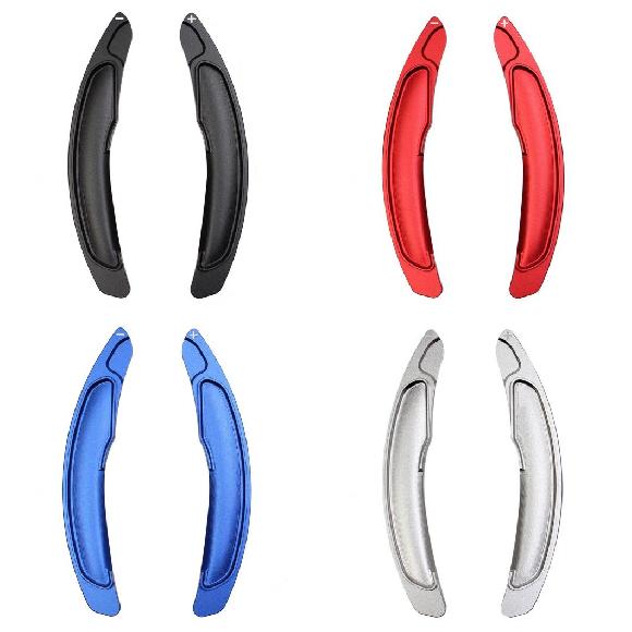 ステアリング ホイール シフト パドル 2010-2020 適用: 三菱 ASX/アウトランダー/ランサー/エクリプス クロス/ランサー シフター ギア エクステンション 2ピース ブラック～シルバー AL-KK-3548 AL Car parts