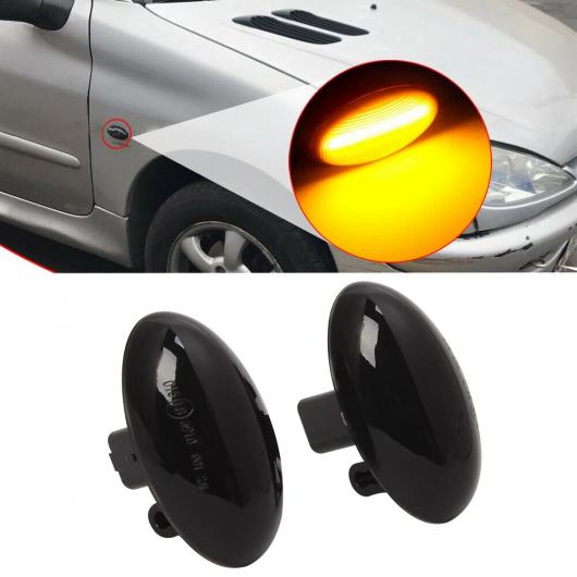 ダイナミック スモーク LED サイド インジケーター マーカー 適用: プジョー/PEUGEOT 107 206 307 1007 407 607 パートナー エキスパート シトロエン/CITROEN C1 C2 C3 C5 C6 クサラ ピカソ AL-KK-3564 AL Car parts｜オートパーツエージェンシー2号店