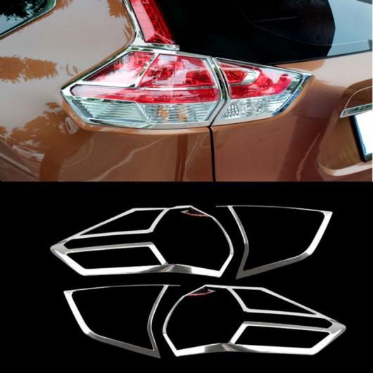 クローム リア テールライト ランプ カバー トリム 4ピース 適用: 日産 ローグ X-トレイル 2014 2015 AL-KK-3586 AL Exterior parts for cars