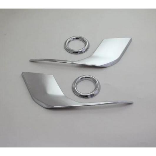 適用: 三菱 ASX/RVR 2016 2017 ABS クローム フロント フォグライト フォグランプ カバー トリム 4ピース AL-KK-3915 AL Exterior parts for cars